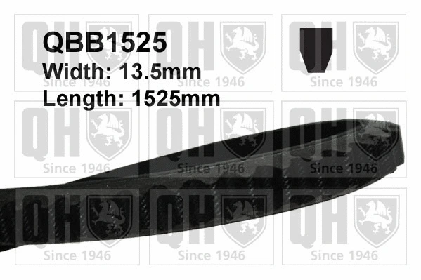 Courroie trapézoïdale QUINTON HAZELL QBB1525