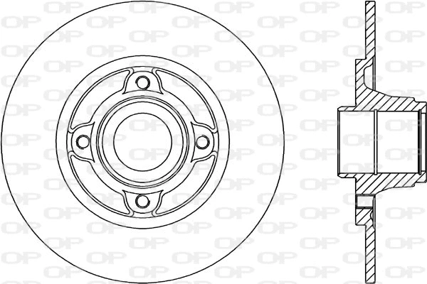 Disque de frein OPEN PARTS BDA1461.10