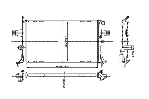 Radiateur, refroidissement du moteur ORDONEZ 2066081