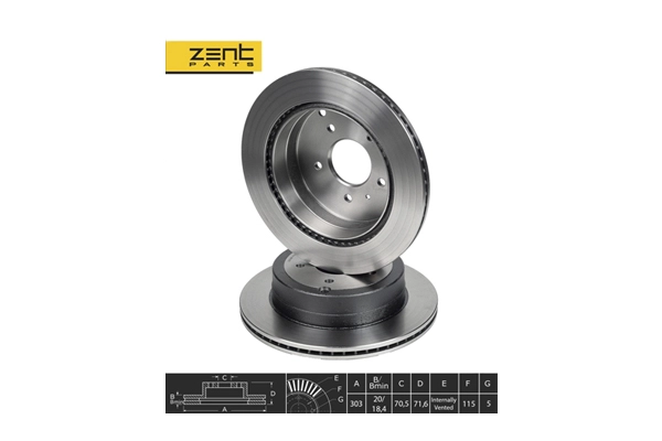 Disque de frein ZentParts Z06102