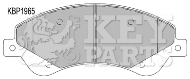 Kit de plaquettes de frein, frein à disque KEY PARTS KBP1965