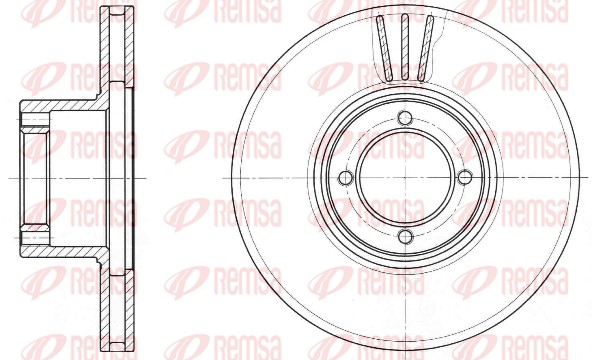 Disque de frein REMSA 6009.10