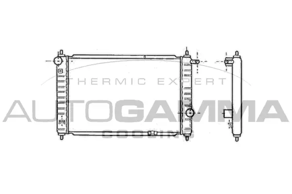 Radiateur, refroidissement du moteur AUTOGAMMA 102051