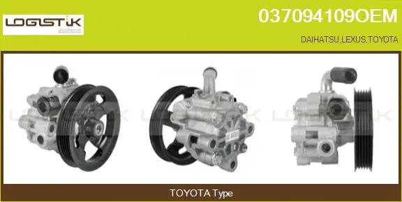 Pompe hydraulique, direction LGK 037094109OEM