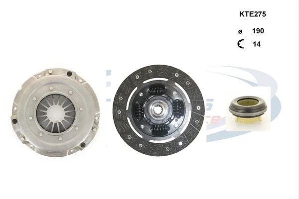 Kit d'embrayage PROCODIS FRANCE KTE275
