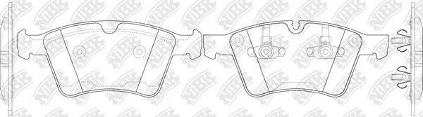 Kit de plaquettes de frein, frein à disque NiBK PN0464