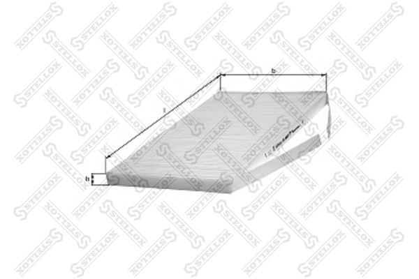 Filtre, air de l'habitacle STELLOX 71-10058-SX