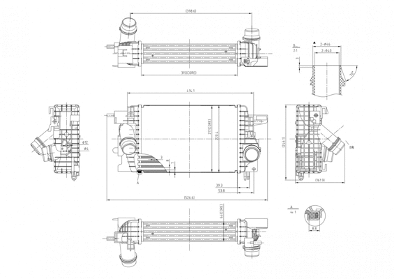 Refroidisseur d'air de suralimentation HART 637 065