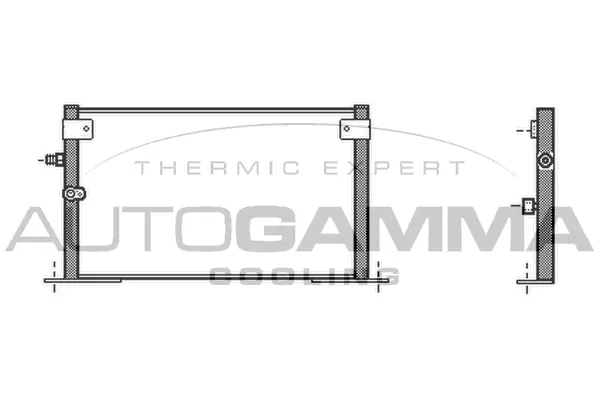 Condenseur, climatisation AUTOGAMMA 105036
