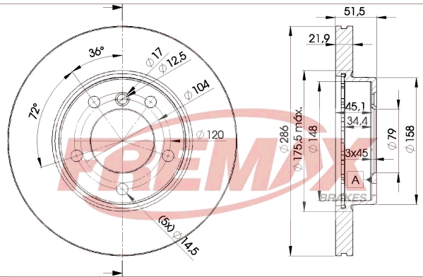 Disque de frein FREMAX BD-0674