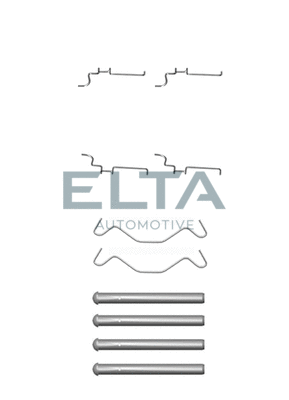 Kit d'accessoires, plaquette de frein à disque ELTA AUTOMOTIVE EA8525