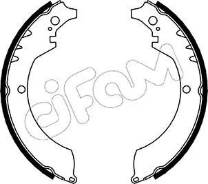 Jeu de mâchoires de frein CIFAM 153-033