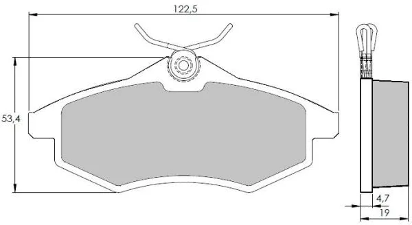 Kit de plaquettes de frein, frein à disque NAKATA NKF 1216P