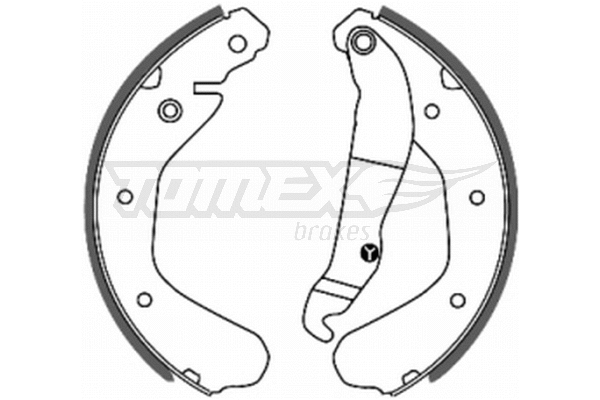 Jeu de mâchoires de frein TOMEX Brakes TX 20-15