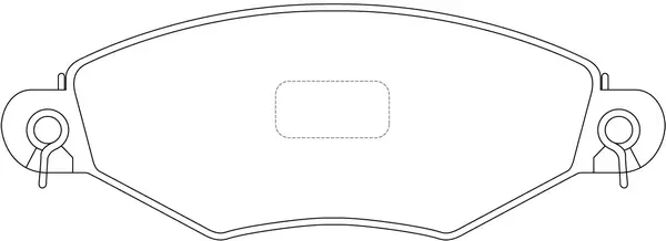 Kit de plaquettes de frein, frein à disque SB BP42178