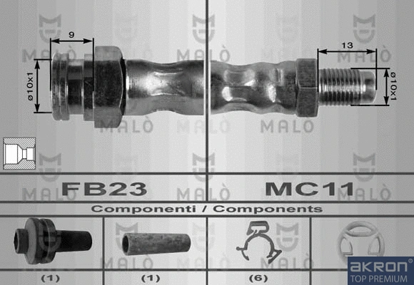 Flexible de frein AKRON-MALÒ 8572