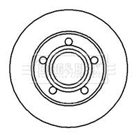 Disque de frein BORG & BECK BBD4899