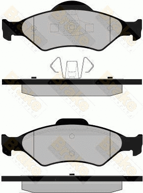 Kit de plaquettes de frein, frein à disque Brake ENGINEERING PA1268