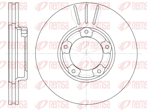 Disque de frein REMSA 6405.10