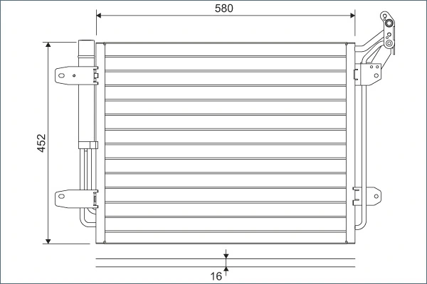 Condenseur, climatisation VALEO 814091