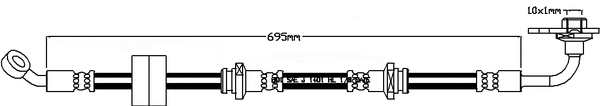 Flexible de frein JURATEK JBH1108L