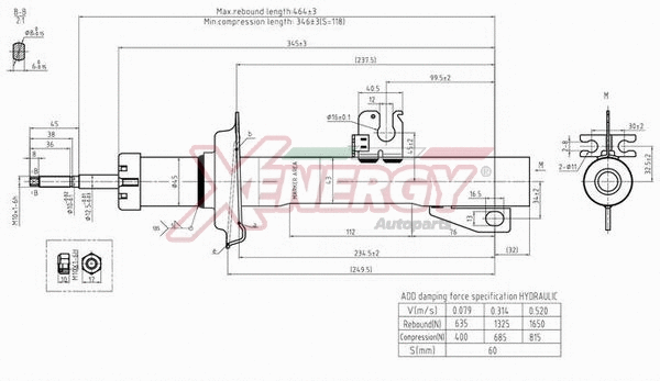 Amortisseur AP XENERGY X910341