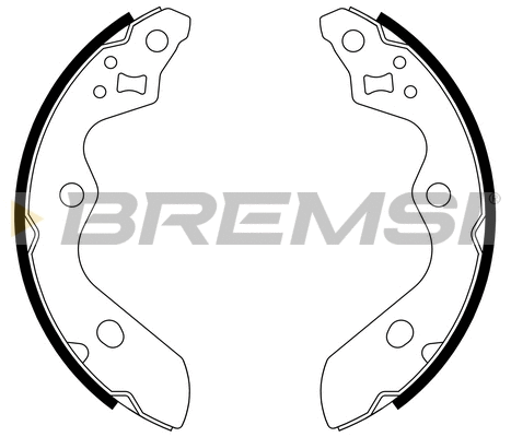 Jeu de mâchoires de frein BREMSI GF1112