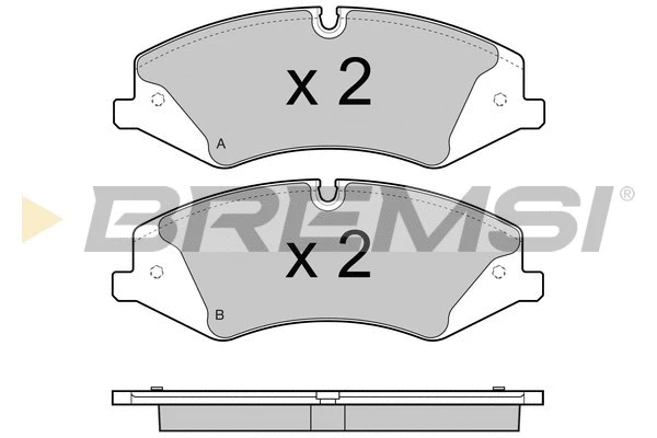 Kit de plaquettes de frein, frein à disque BREMSI BP3415