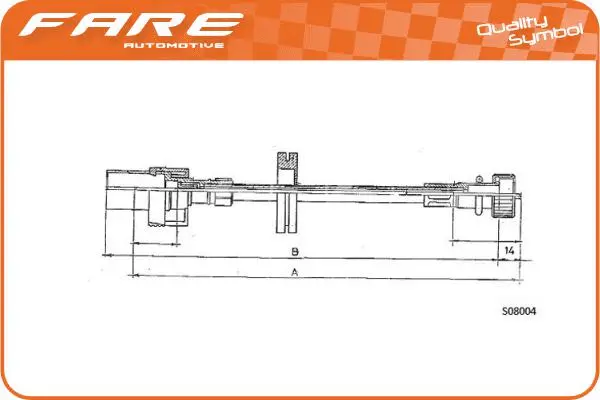 Câble flexible de commande de compteur FARE-CO 27577