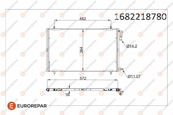 Condenseur, climatisation EUROREPAR 1682218780