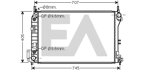 Radiateur, refroidissement du moteur EACLIMA 31R62026