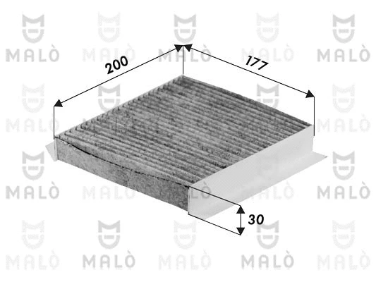 Filtre, air de l'habitacle AKRON-MALÒ 1531392