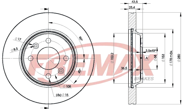 Disque de frein FREMAX BD-6962
