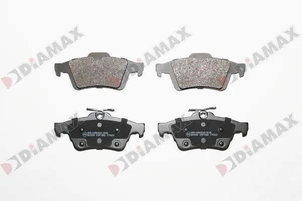 Kit de plaquettes de frein, frein à disque DIAMAX N09827