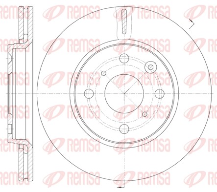 Disque de frein REMSA 61003.10