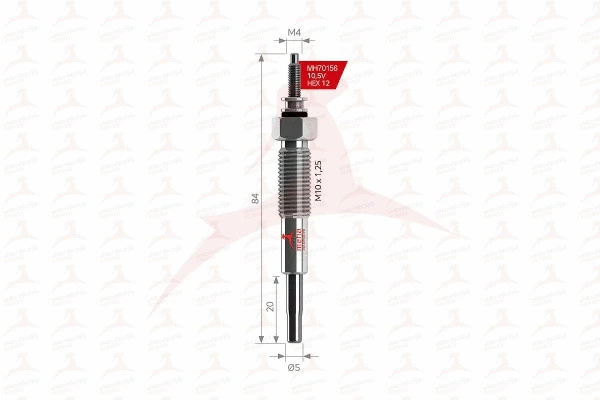 Bougie de préchauffage MEHA AUTOMOTIVE MH70156