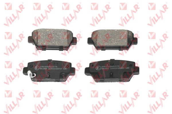 Kit de plaquettes de frein, frein à disque VILLAR 626.2231