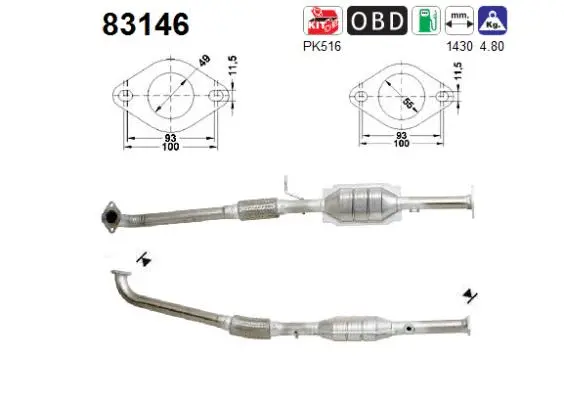 Catalyseur AS 83146