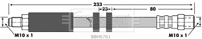 Flexible de frein BORG & BECK BBH6761