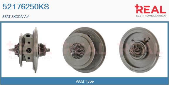 Groupe carter, turbocompresseur REAL 52176250KS