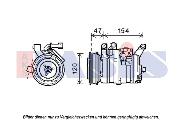Compresseur, climatisation AKS DASIS 852552N