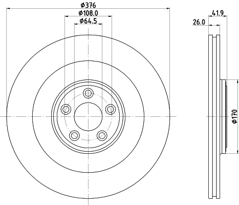 Disque de frein MINTEX MDC3162C