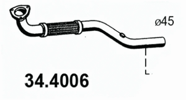 Tuyau d'échappement ASSO 34.4006