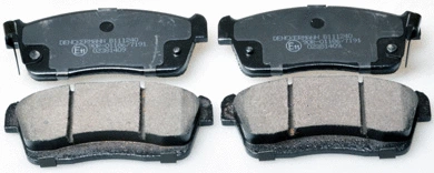 Kit de plaquettes de frein, frein à disque DENCKERMANN B111240