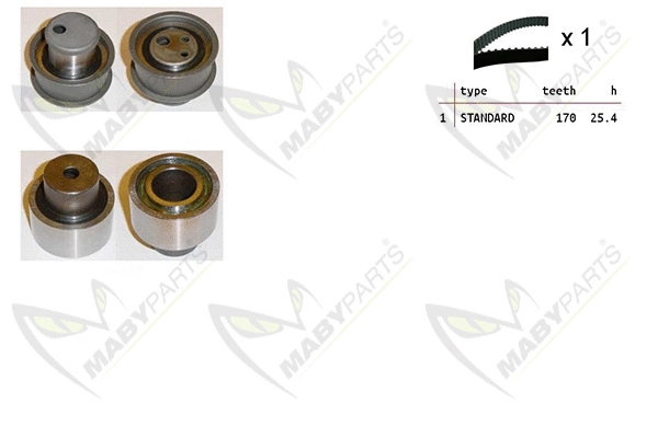 Kit de courroie crantée MABYPARTS OBK010395