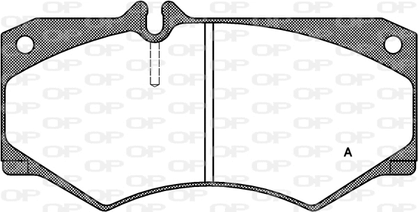 Kit de plaquettes de frein, frein à disque OPEN PARTS BPA0047.30