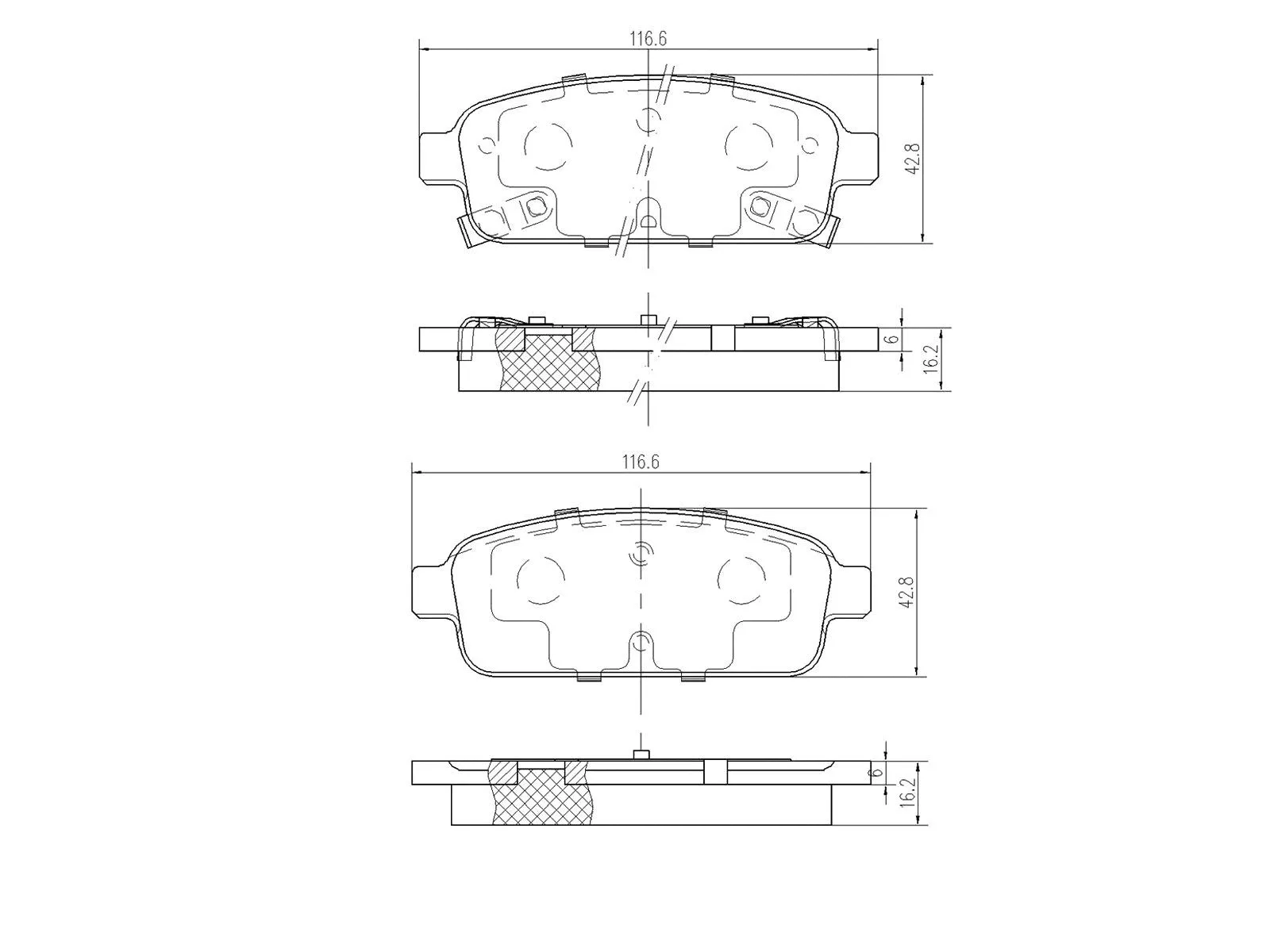 Kit de plaquettes de frein, frein à disque A.Z. Meisterteile AZMT-44-022-1340