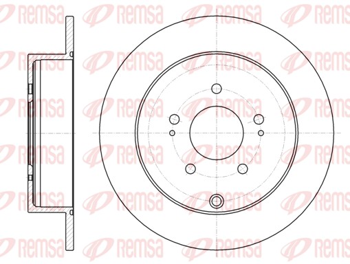 Disque de frein REMSA 61098.00