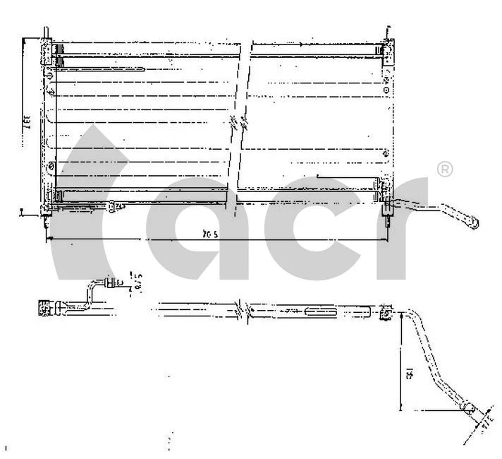 Condenseur, climatisation ACR 300145