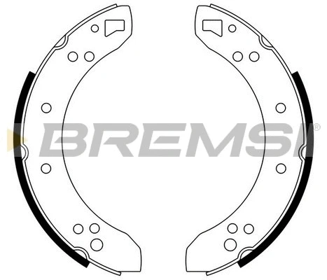 Jeu de mâchoires de frein BREMSI GF0198